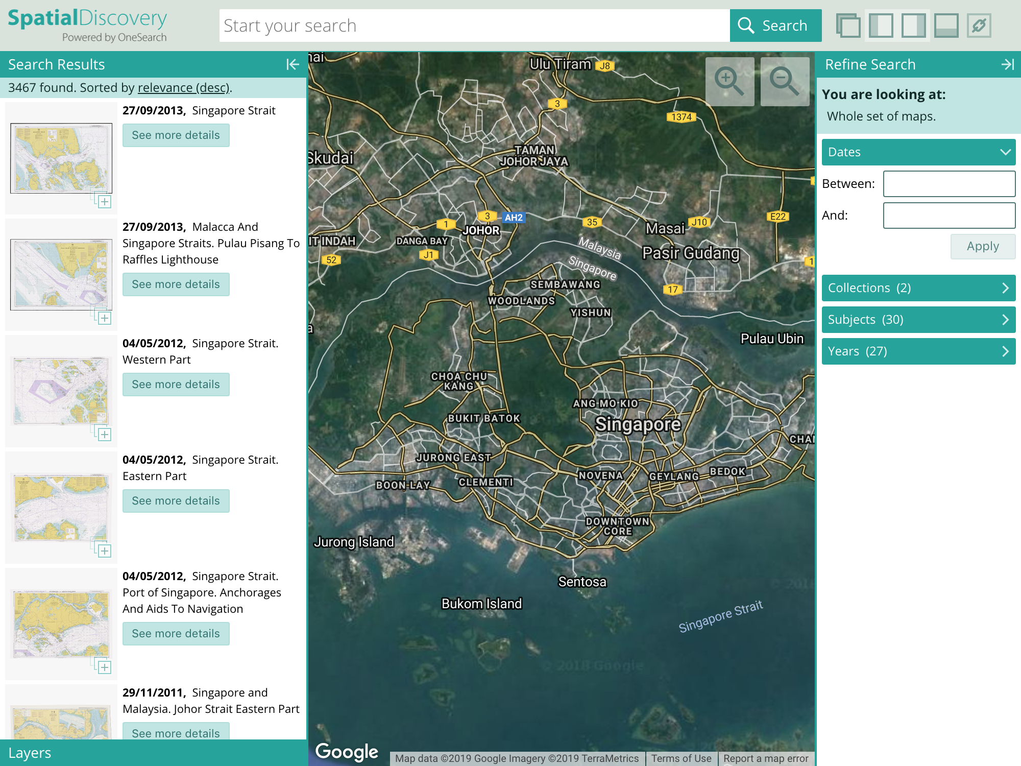 Spatial Discovery – Interactive online viewer of historical maps